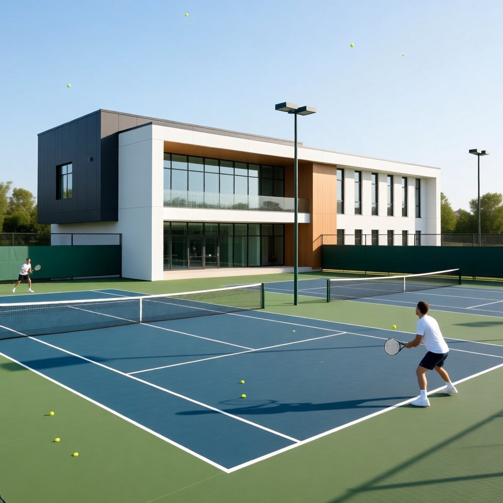 tennis courts