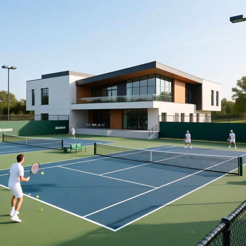 tennis courts